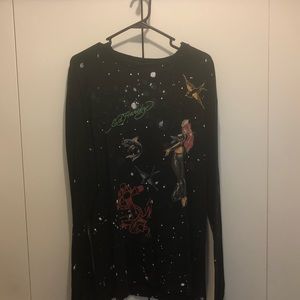 Ed Hardy Vintage LS graphic Tee Black XL